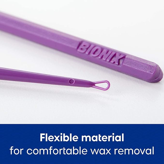 Bionix - Purple VersaLoop Ear Curette Tool, Earwax Removal Tool, Helps Remove Wax Buildup, for Safe Earwax Removal, Convenient & Easy-to-Use, Ideal for Healthcare Providers, Single-Use (50 Count)