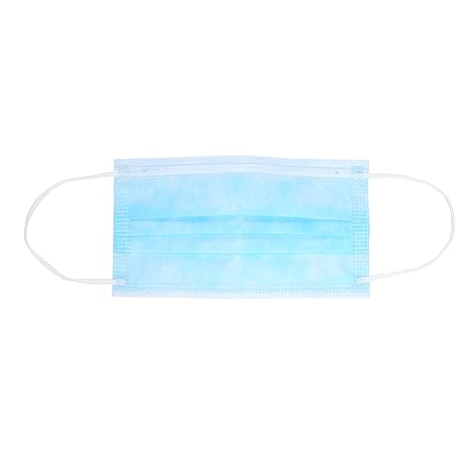 (AHS) Earloop Face Masks Disposable Blue | Adult Face Covering | 3 Ply Disposable Face Masks Bulk 2000 | 40 Boxes 50pcs/Box