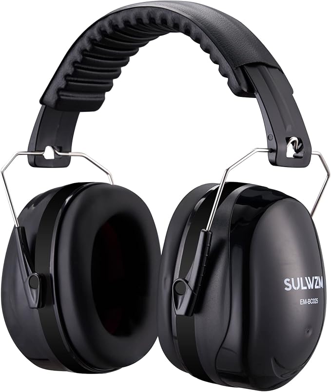 Hearing Protection Ear Muffs,NRR 28db Noise Cancelling for Shooting, Mowing, Construction,Black