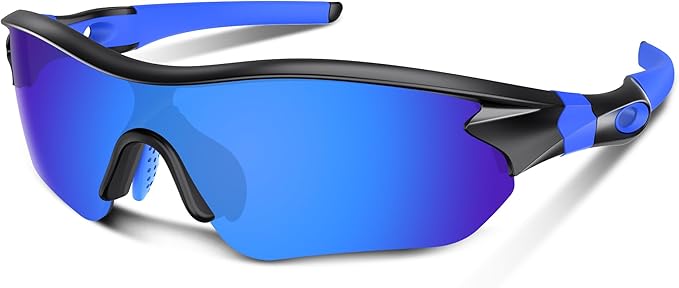 Polarized Sports Sunglasses for Men Women Youth Baseball Running Fishing Tennis Golf Cycling Driving Motor TAC UV400 TR90
