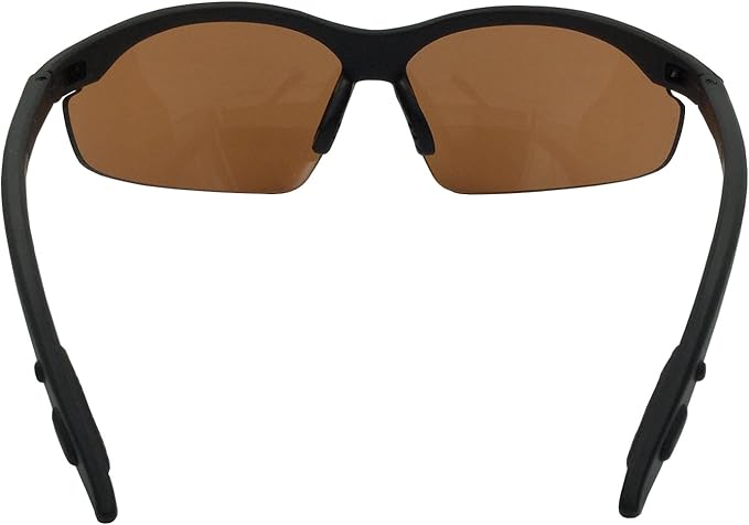 2 Pairs Bifocal Safety Driving Sunglasses with Reading Corner - Rubber Grip Arms (Diopter +1.00)