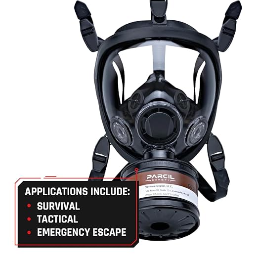 ST-100X Military Grade Full Face Respirator Mask with Advanced Air Filtration - For Chemical, Smoke, and Particulate Protection in Emergency Situations