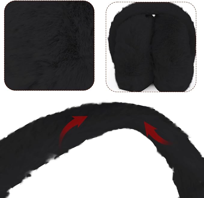 1 Pcs Headband Winter, Ear Muffs for Women & Men, Foldable Fluffy Earmuffs with Headband, Headband Winter