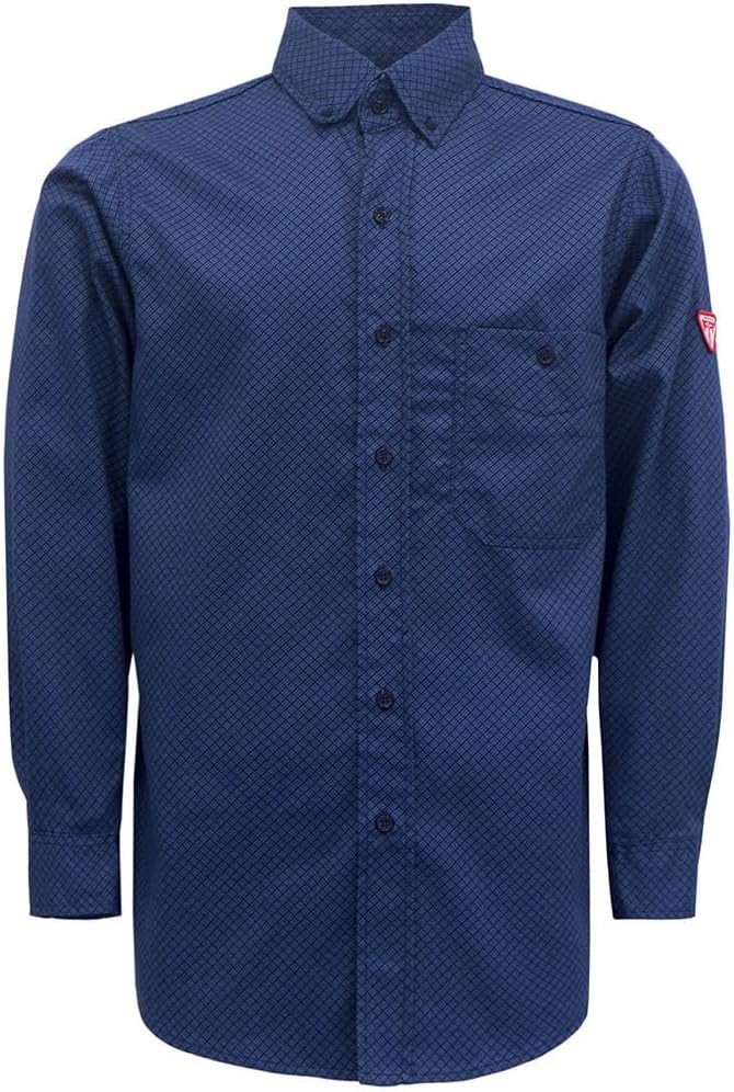 TICOMELA FR Shirt for Men Flame Resistant Shirts 6.5oz Light Weight Plaid Men's Fire Retardant Shirts