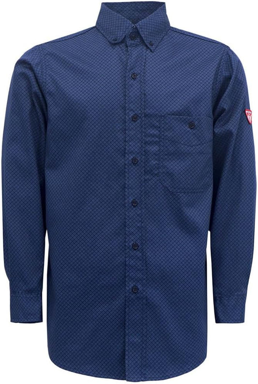 TICOMELA FR Shirt for Men Flame Resistant Shirts 6.5oz Light Weight Plaid Men's Fire Retardant Shirts