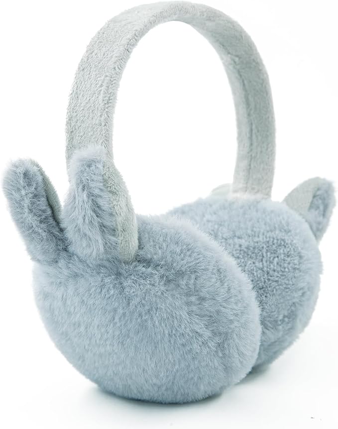 Kids Winter Earmuffs Baby Warm Ear Muff Girls Cute Furry Ear Warmers Boys Foldable Ear Covers for Cold Weather