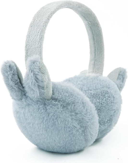Kids Winter Earmuffs Baby Warm Ear Muff Girls Cute Furry Ear Warmers Boys Foldable Ear Covers for Cold Weather