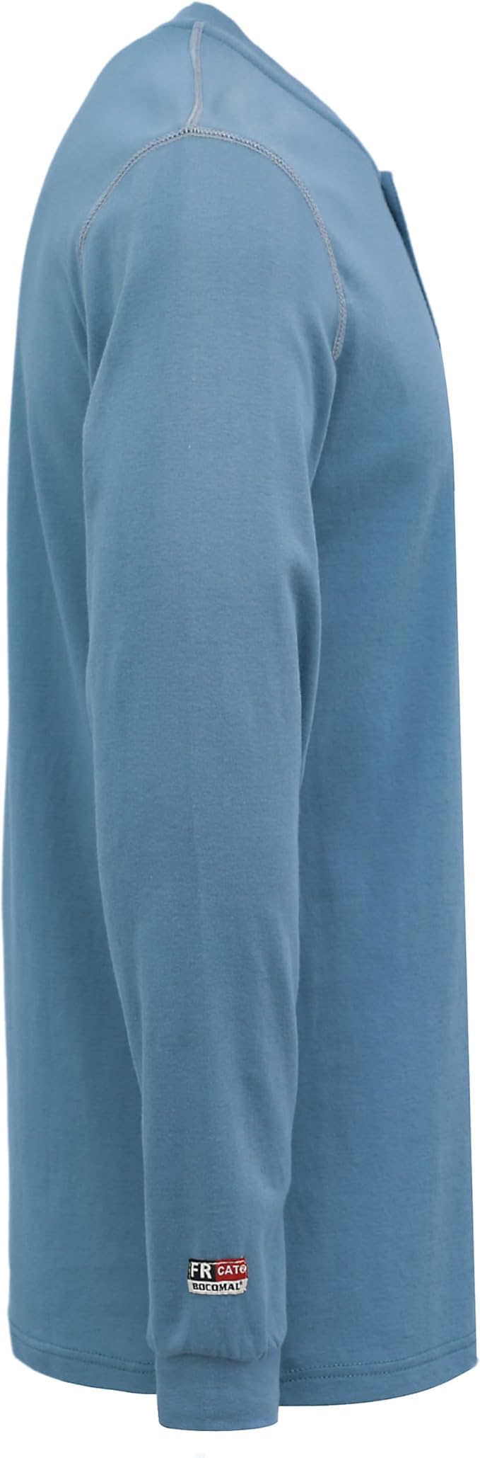BOCOMAL FR Shirts for Men 5.5oz Lightweight Long Sleeve Work Henley Fire Resistant Shirt CAT2