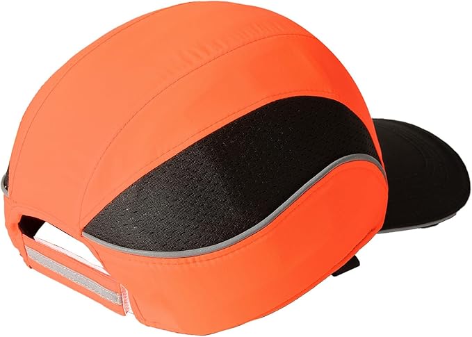 TIHEEN Unisex Safety Bump Cap, Baseball Hat Style with Reflective Stripes Lightweight and Breathable Hard Hat Head Protection Cap