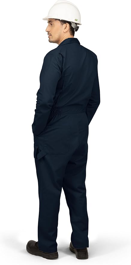 NY Threads Men’s Twill Long Sleeve Coverall Utility Work Wear