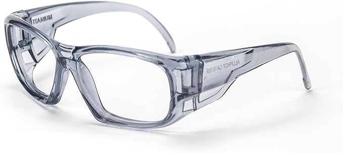 TITANIUM - Safety Glasses Protective Eyewear for Men and Women - ANSI z87.1 Safety Glasses - Impact Resistant, Comfortable Eye Protection for Industrial, Construction, Consumer, and Sports