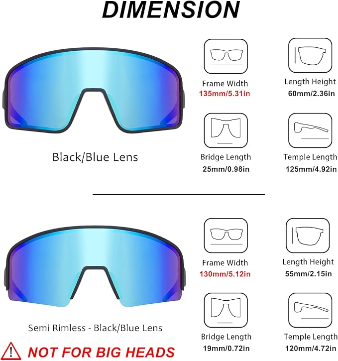 MAXJULI Polarized Sunglasses for Men Women, Windproof Outdoor Sports Cycling Running UV400 Protection Sun Glasses 8121