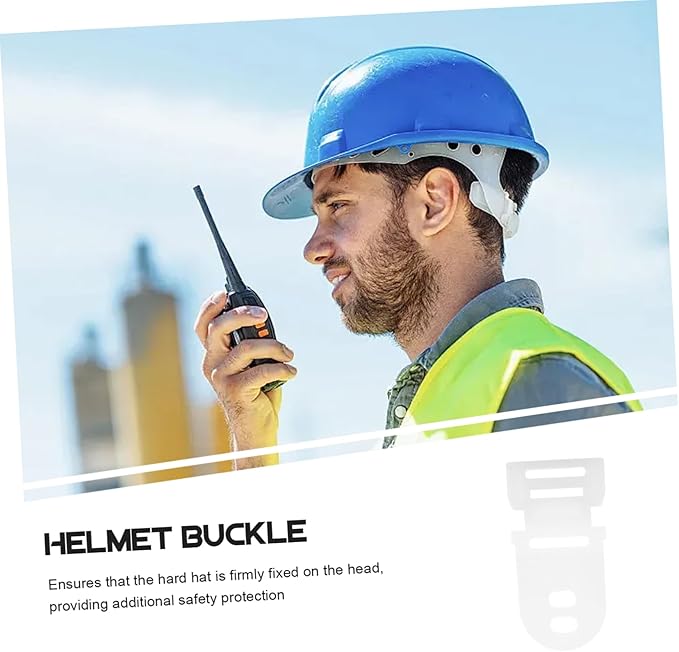 Unomor 20pcs Klein Hard Hat Accessories Chin Strap Buckle Replacement for Hard Hat Sweat Liner Helmet Suspension System