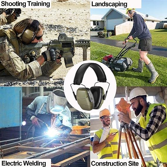 GUCHO Hearing Protection Ear Muffs,Shooting Range Ear Protection for Hunting Mowing