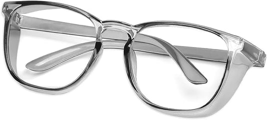 LASMEX Stylish Safety Glasses Goggles for Women Girls Anti-fog Glasses Protective Eyewear Clear Glasses