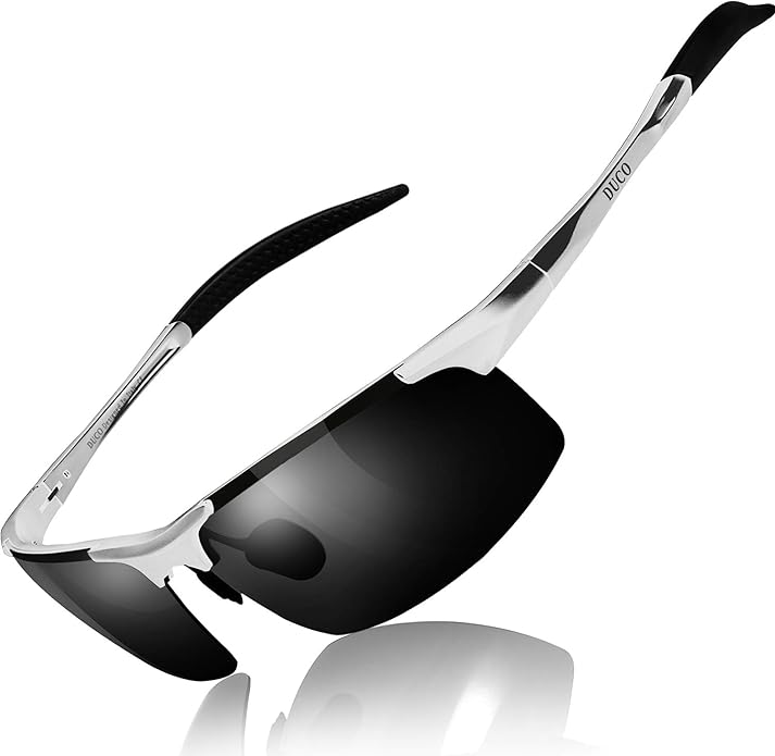 DUCO Mens Sports Polarized Sunglasses UV Protection Sunglasses for Men 8177s