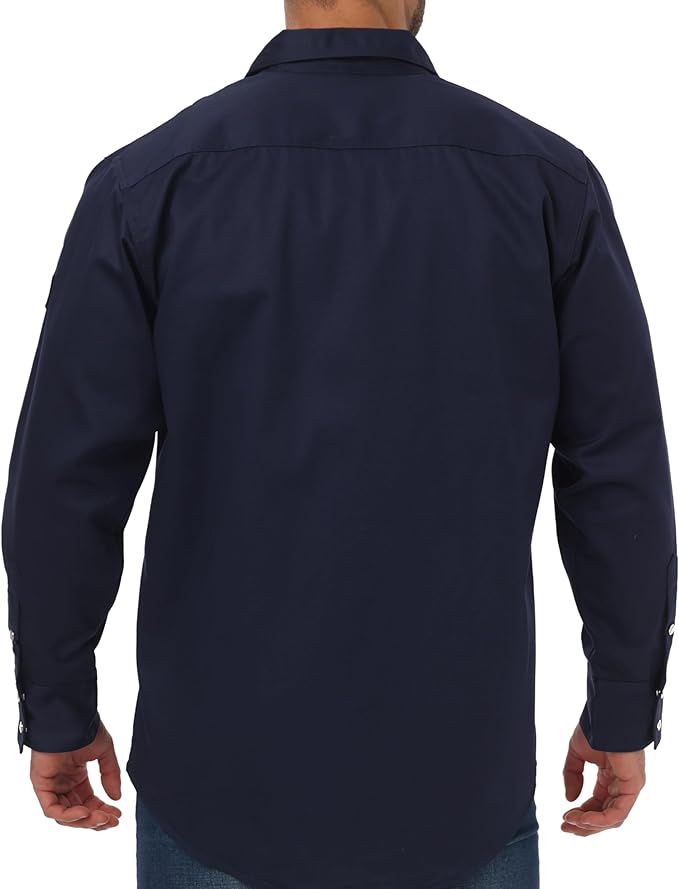 JKSafety 7oz FR Shirts for Men Women NFPA 70E 2112 ARC 2 Fire Resistant Welding Shirts FRC Long Sleeve Safety Workwear