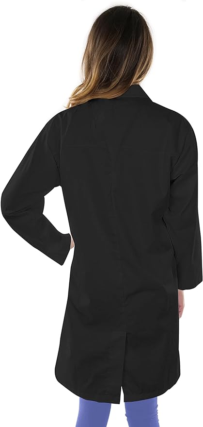 NY Threads Professional Lab Coat for Women, Long Sleeve Medical Coat