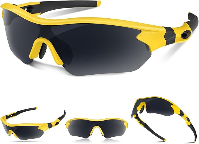 Polarized Sports Sunglasses for Men Women Youth Baseball Running Fishing Tennis Golf Cycling Driving Motor TAC UV400 TR90