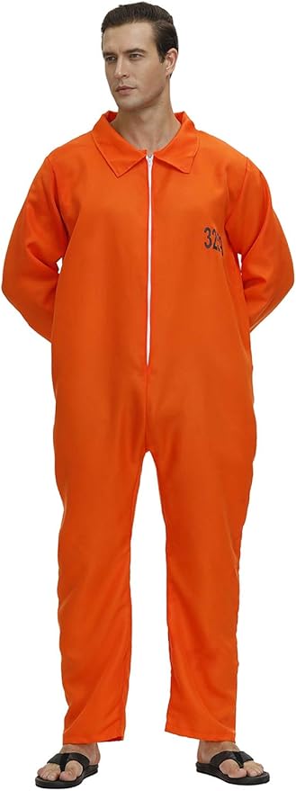 Men's Adult Astronaut Spaceman Costume Coverall Pilot Air Force Flight Jumpsuit Dress Up Party
