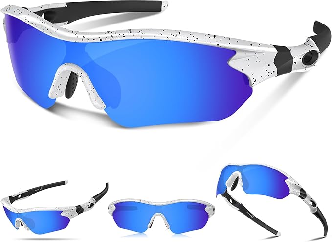 Polarized Sports Sunglasses for Men Women Youth Baseball Running Fishing Tennis Golf Cycling Driving Motor TAC UV400 TR90