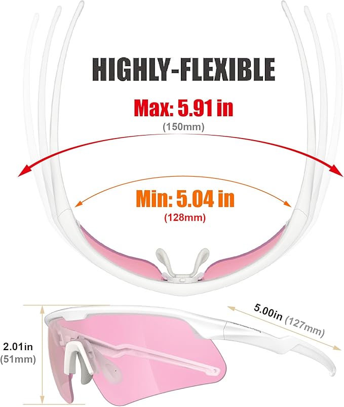 Eye Protection Anti Fog Sport Safety Glasses for Women Men Running Cycling Riding Pickleball Range S54