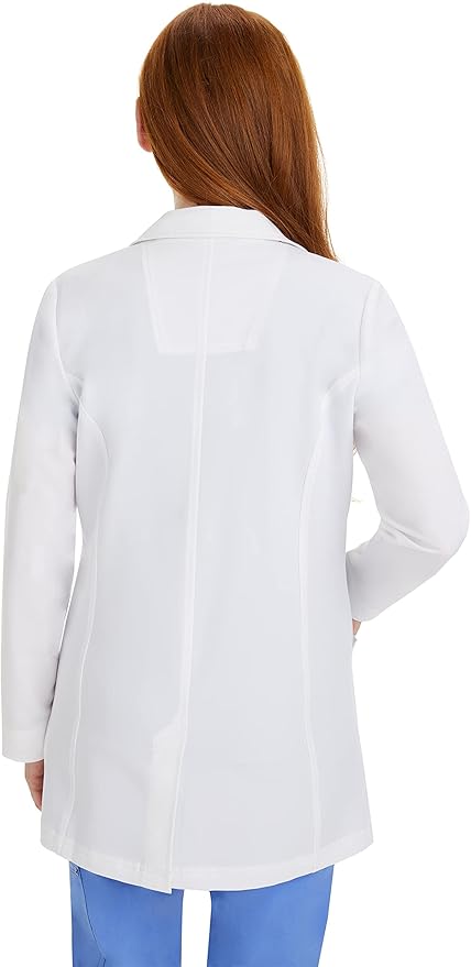Healing Hands Lab Coat Women 3 Pocket Full Sleeve Mid-Length 5053 Faith The White Coat Minimalist Collection