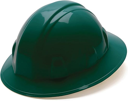 Pyramex SL Series Full Brim Hard Hat 4-Point Ratchet Suspension