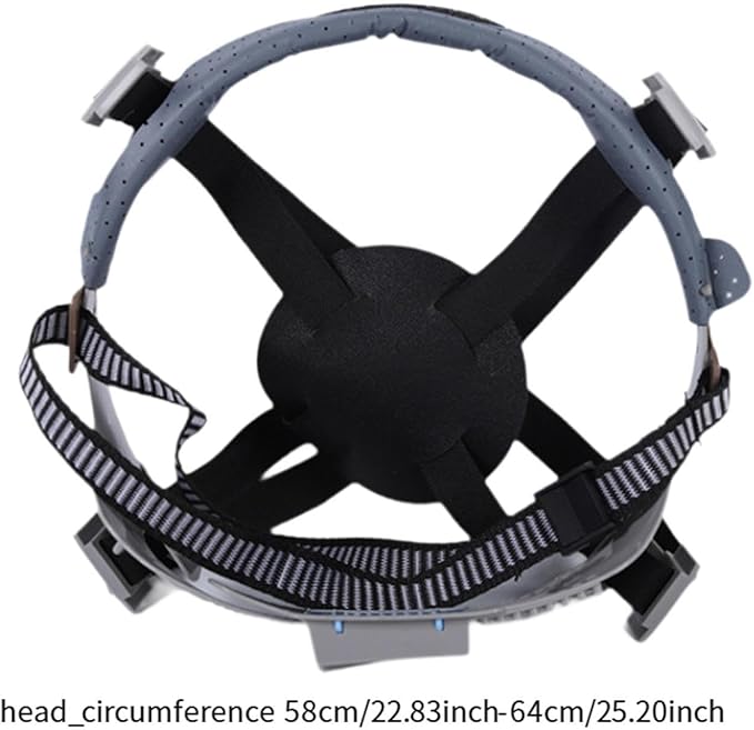 4 Point Attachment Hard Hat Replacement Ratchet Suspension Construction Hard Hat Liner Adjustable Universal Accessories Bump Cap Insert, Replaceable Helmet Accessory, Push Adjustment