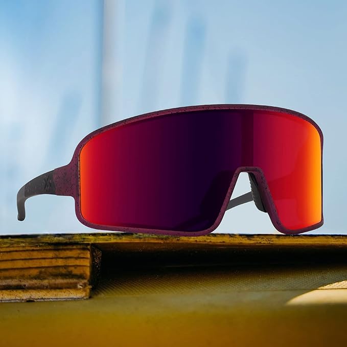 MAXJULI Polarized Sunglasses for Men Women, Windproof Outdoor Sports Cycling Running UV400 Protection Sun Glasses 8121
