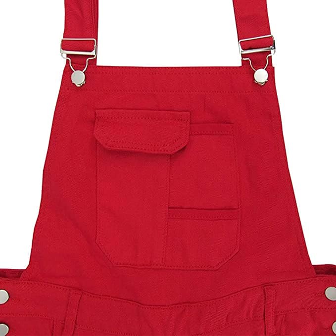 LONGBIDA Men's Denim Bib Overalls Fashion Slim Fit Jumpsuit with Pockets
