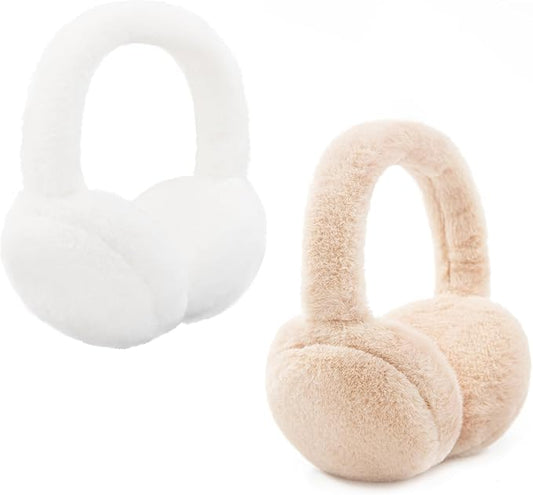 Kids Winter Earmuffs Baby Warm Ear Muff Girls Cute Furry Ear Warmers Boys Foldable Ear Covers for Cold Weather