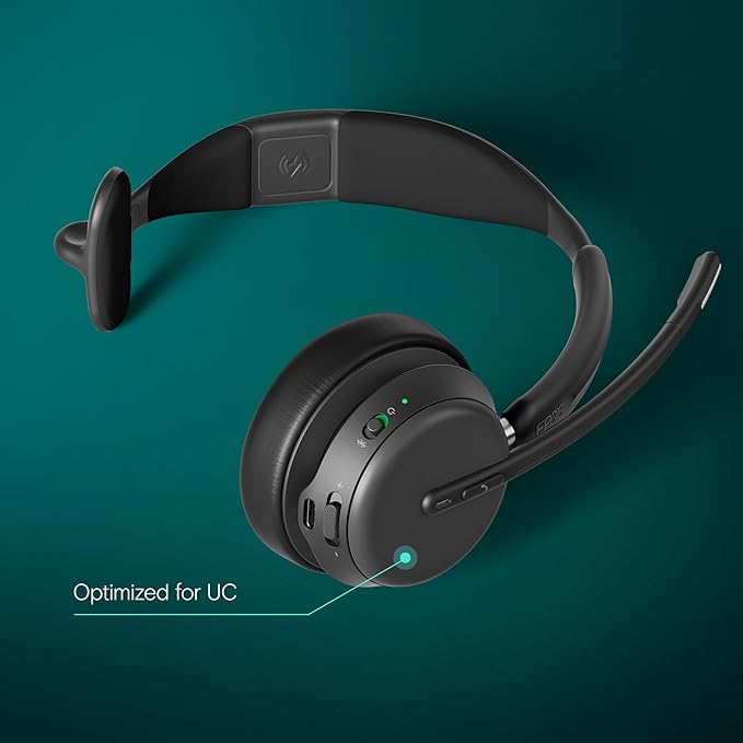 EPOS Impact 1030 Single-Sided Wireless Headset for PC with Noise-Canceling Mic, AI Voice Clarity, Super Wideband Audio, All-Day Comfort, Ideal for Office Professionals, Microsoft Teams Certified