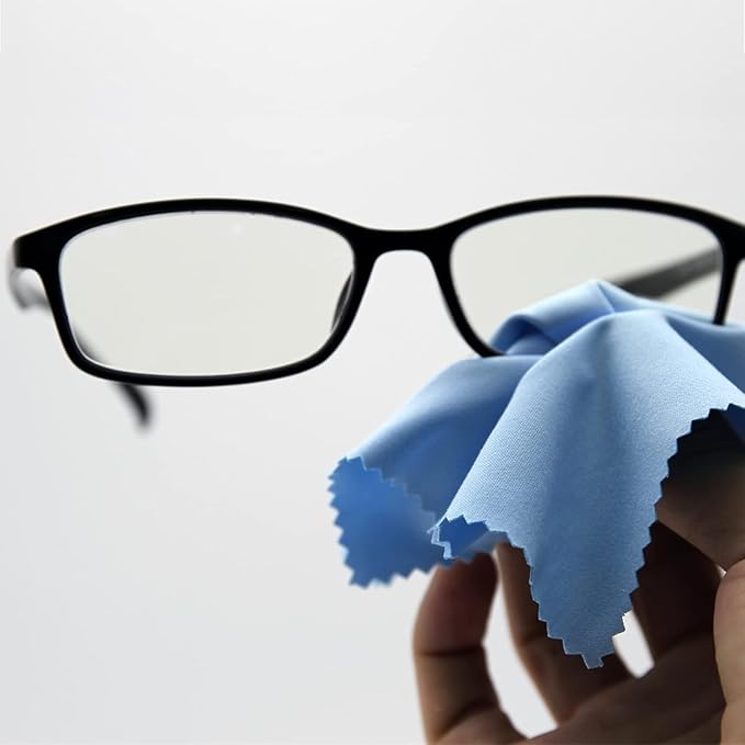 AAwipes Eyeglasses Cleaning Microfiber Cloths Bulk (5.5"x5.5", 5 Colors, 100 pcs, No Logo, Sublimation Cloths Blank) for Eyeglasses, Lenses, Phones (V1595)
