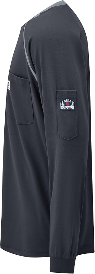 FR Shirts for Men 100% Cotton 5.5oz Lightweight NFPA2112/CAT2 Flame Resistant Shirts for Men Long Sleeve