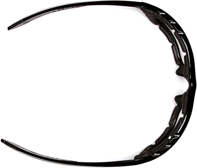 Pyramex SBR8710DTP Accurist Safety Glasses Clear Anti-fog Lens,Black/Red