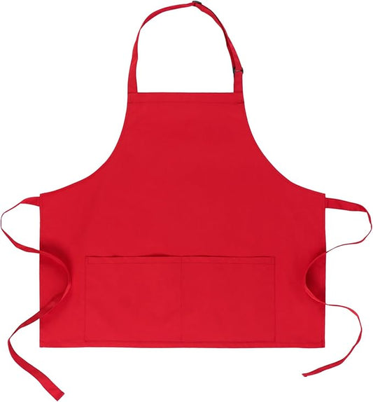 Short Bib chef Apron - Waterdrop Resistant Aprons with Buckle Pockets Cooking Kitchen, Aprons for Men and Women