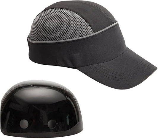 MOHEEN Safety Bump Cap, Baseball Hat Style with Reflective Stripes Lightweight and Breathable Hard Hat Head Protection Cap