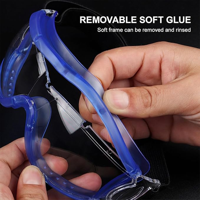 Kids Safety Goggles, Toddler Safety Glasses With UV Anti-Fog,Clear Lens Glasses Cleaning Cloth Included