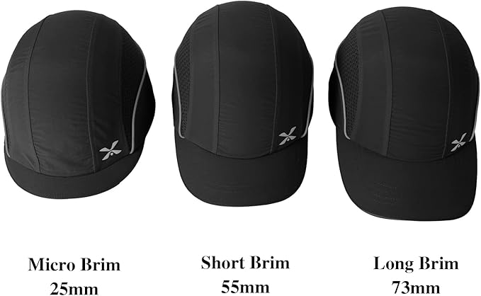 Lightweight Safety Bump Cap - Breathable Baseball Style Protective Hat with Reflective Stripes