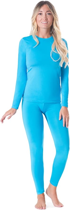 Rocky Thermal Underwear for Women, Long Johns Fleece Lined Set, Shirt & Pants, Base Layer w/Leggings/Bottoms Ski/Extreme Cold