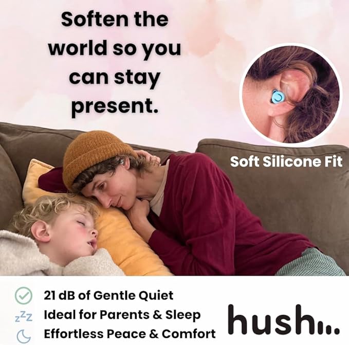– Reusable Noise-Reducing Earplugs for Sleep, Focus, Work, Travel, Parenting & Sensory Relief | 21dB Hearing Protection (Mint, Extra Small, Small, Medium, Large)