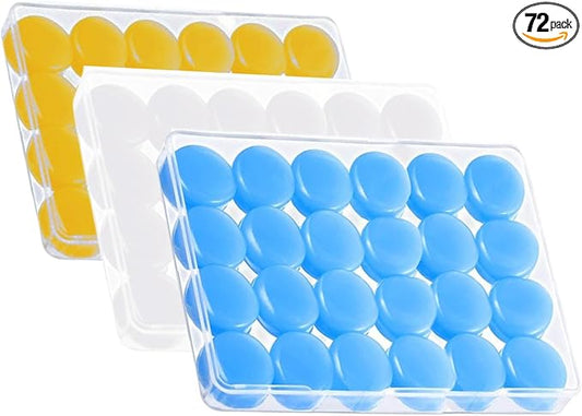 Ultra-Soft Noise Cancelling Sleeping Ear Plugs - Moldable Silicone，Wear Comfortable Noise Repairing Ear Plugs，for Adults, Kids and Swimming (Color 2, One Size)