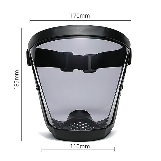 Anti-Fog Full Face Active shields Protection Visible Expression Transparent Breathable Comfortable Adults Reusable (Grey, 5PCS), JZY-0010