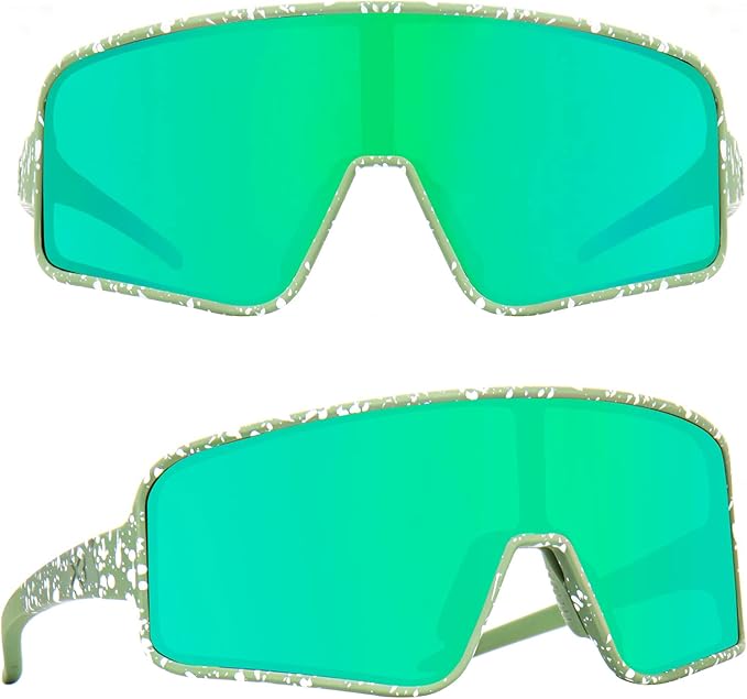 MAXJULI Polarized Sunglasses for Men Women, Windproof Outdoor Sports Cycling Running UV400 Protection Sun Glasses 8121