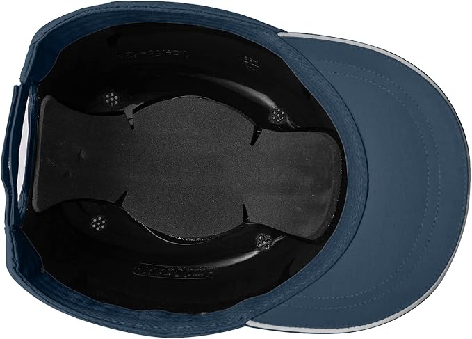 Lightweight Safety Bump Cap - Breathable Baseball Style Protective Hat with Reflective Stripes