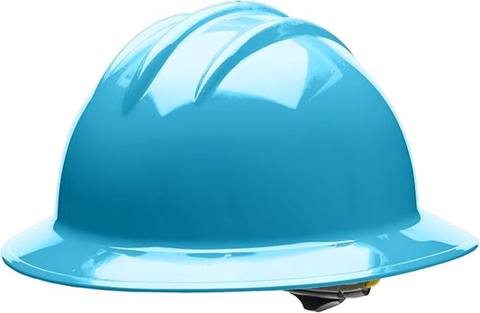 Bullard 3-Rib C34 Full Brim Safety Hard Hat with Spacious Shell, 6-Point Ratchet Suspension, and Cotton Brow Pad