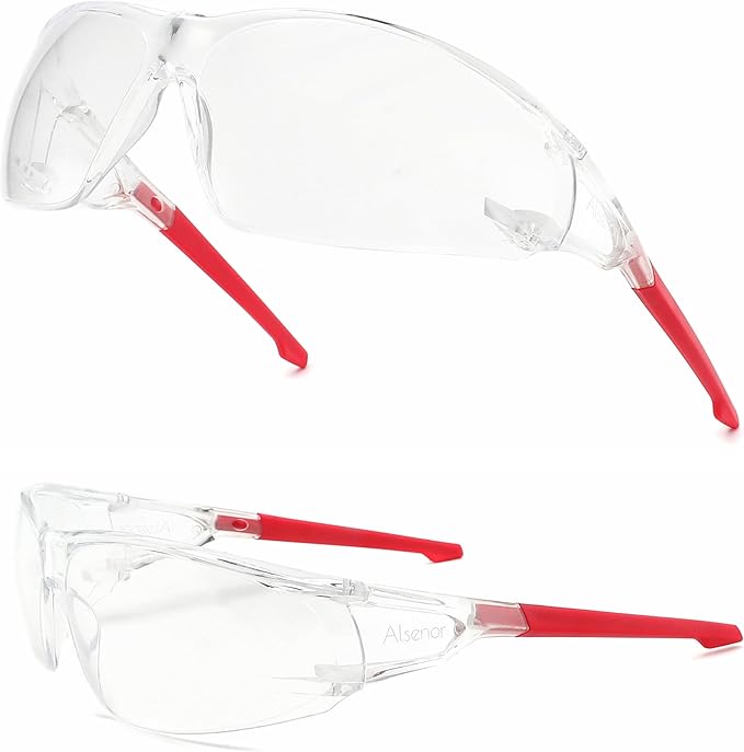 Alsenor Anti Fog Goggles Wrap-Around Shooting Safety Glasses Blue Light Blocking Protective Eyewear ANSI Z87 Cycling Glasses
