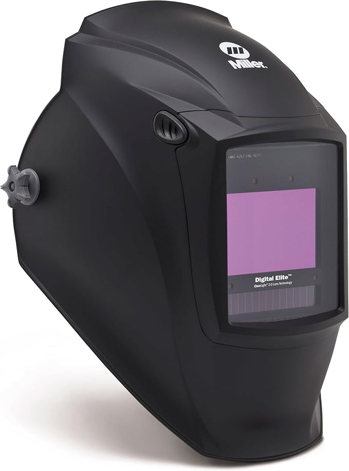 Miller 288924 Digital Elite Welding Helmet with ClearLight 2.0 Lens with External Grind, Black