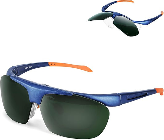 Welding Glasses, Safety Welding Goggles Coating Polycarbonate Lens Anti-Fog Anti-Scratch UV-Protective